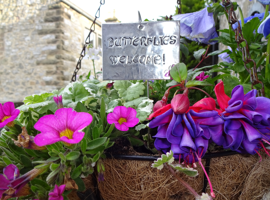 Embossed Metal Plant Label Kit Pewter Concepts